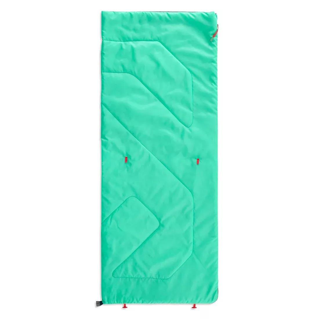 Kids Unisex Sleeping Bag - Mh100 20C, Green, No Color, large image number 1