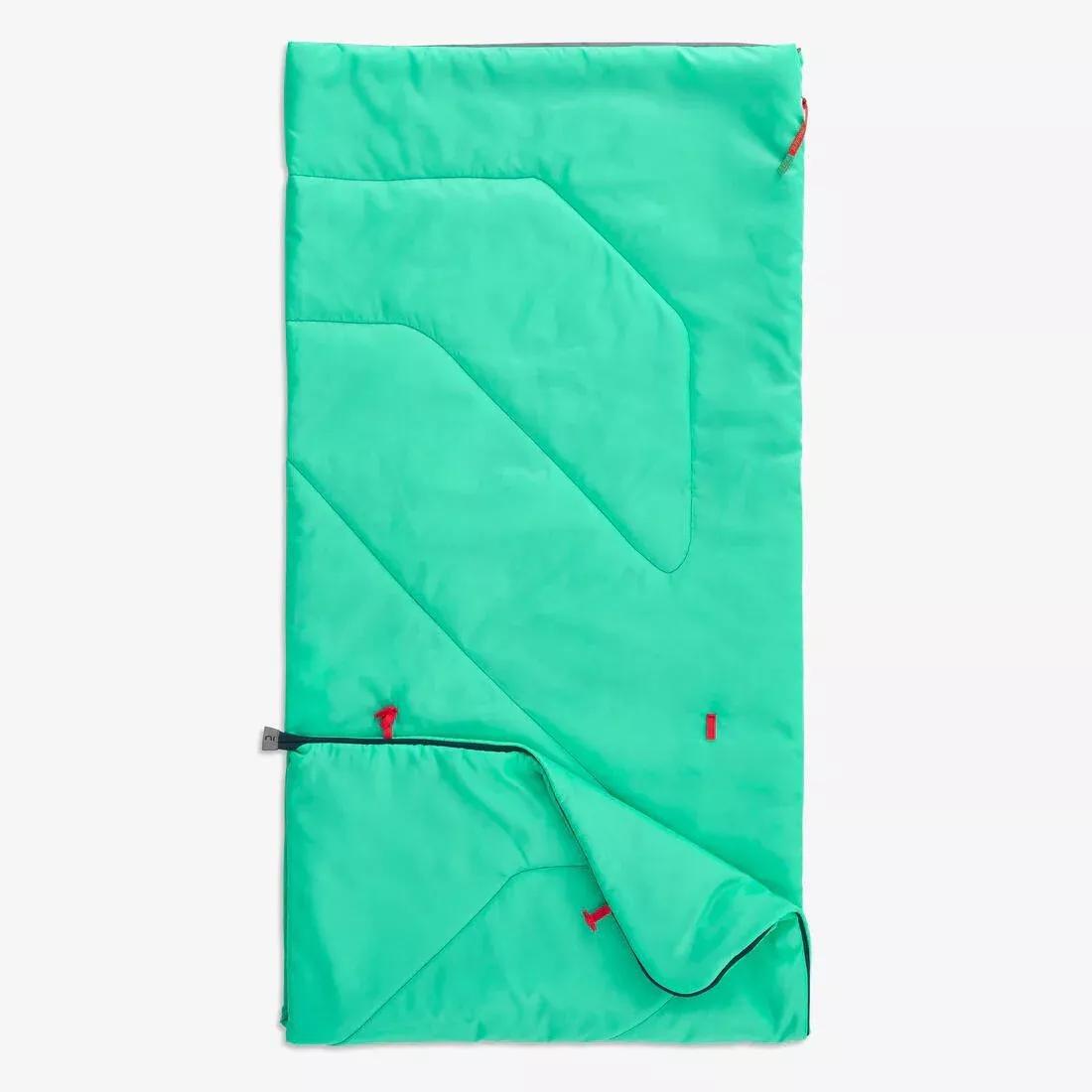Kids Unisex Sleeping Bag - Mh100 20C, Green, No Color, large image number 2