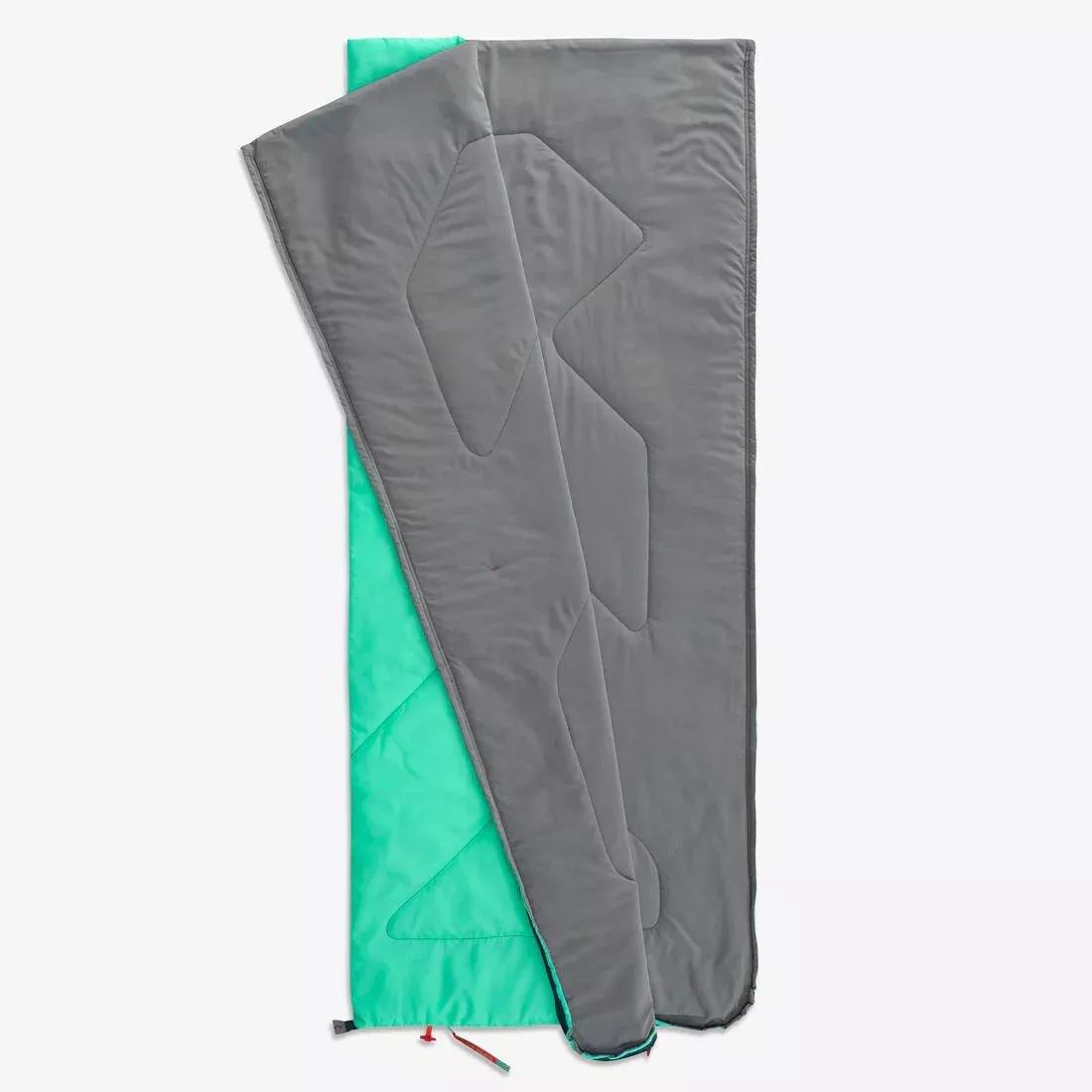 Kids Unisex Sleeping Bag - Mh100 20C, Green, No Color, large image number 4