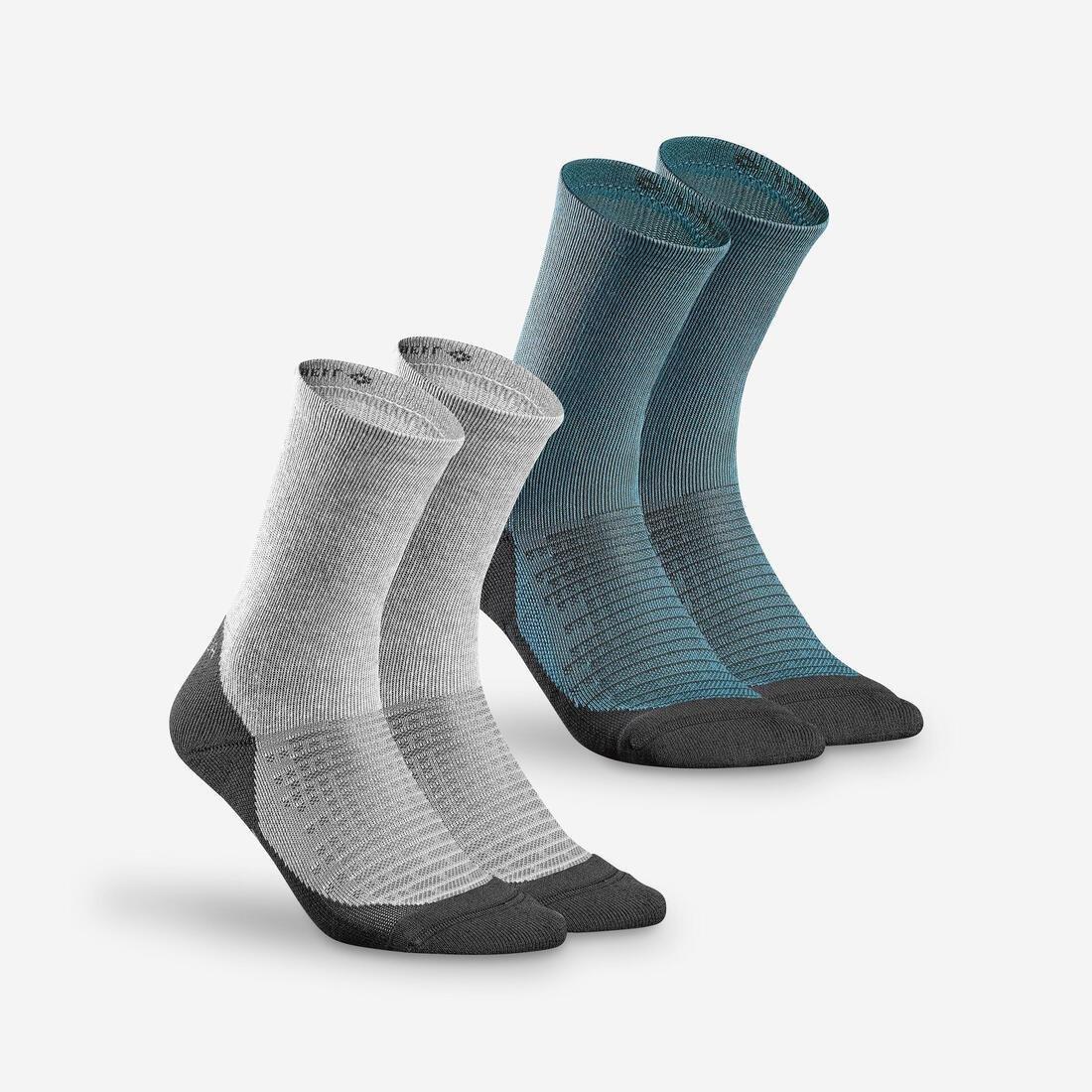 Unisex Sock Hike 100 High - Pack Of 2 Pairs, Blue, No Color, large image number 0