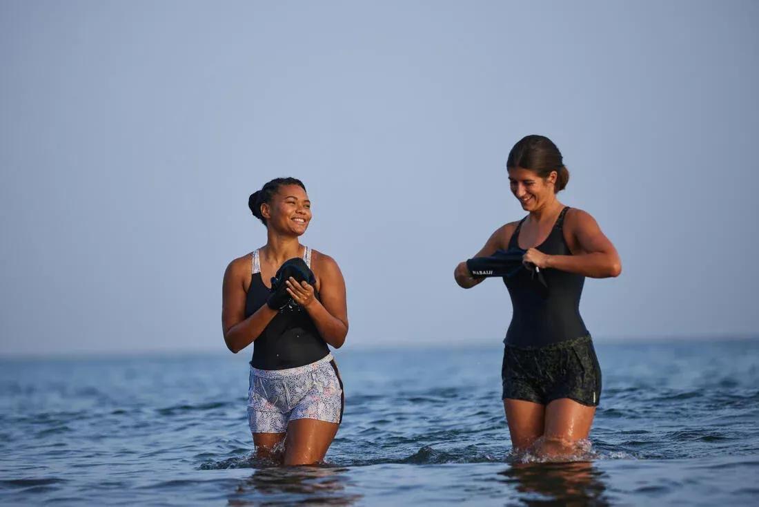 Pair Of Aquafitness Neoprene Webbed Gloves, Blue, No Color, large image number 10