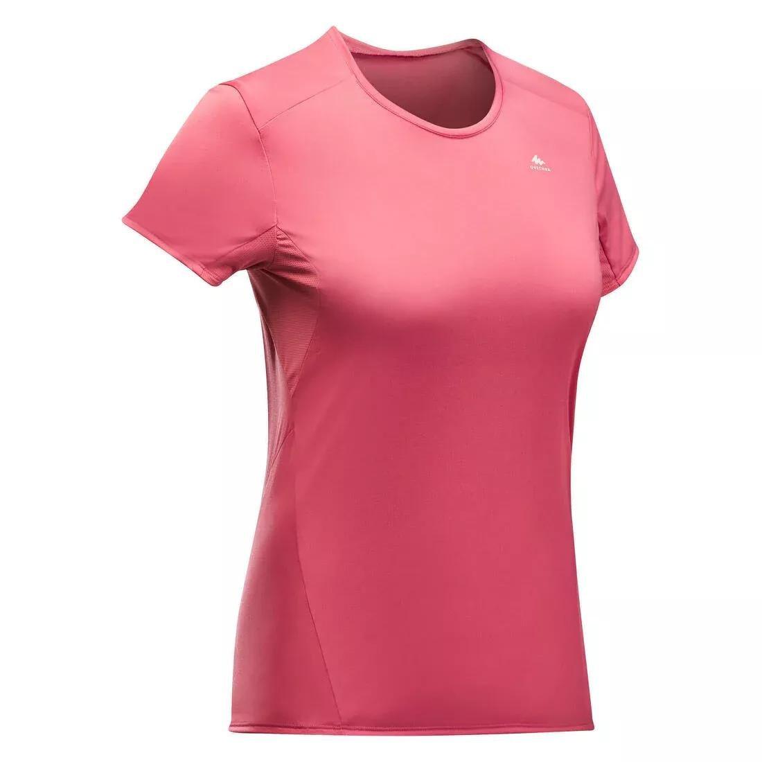Women Mountain Walking Short-Sleeved T-Shirt - Mh100, Red, , large image number 7