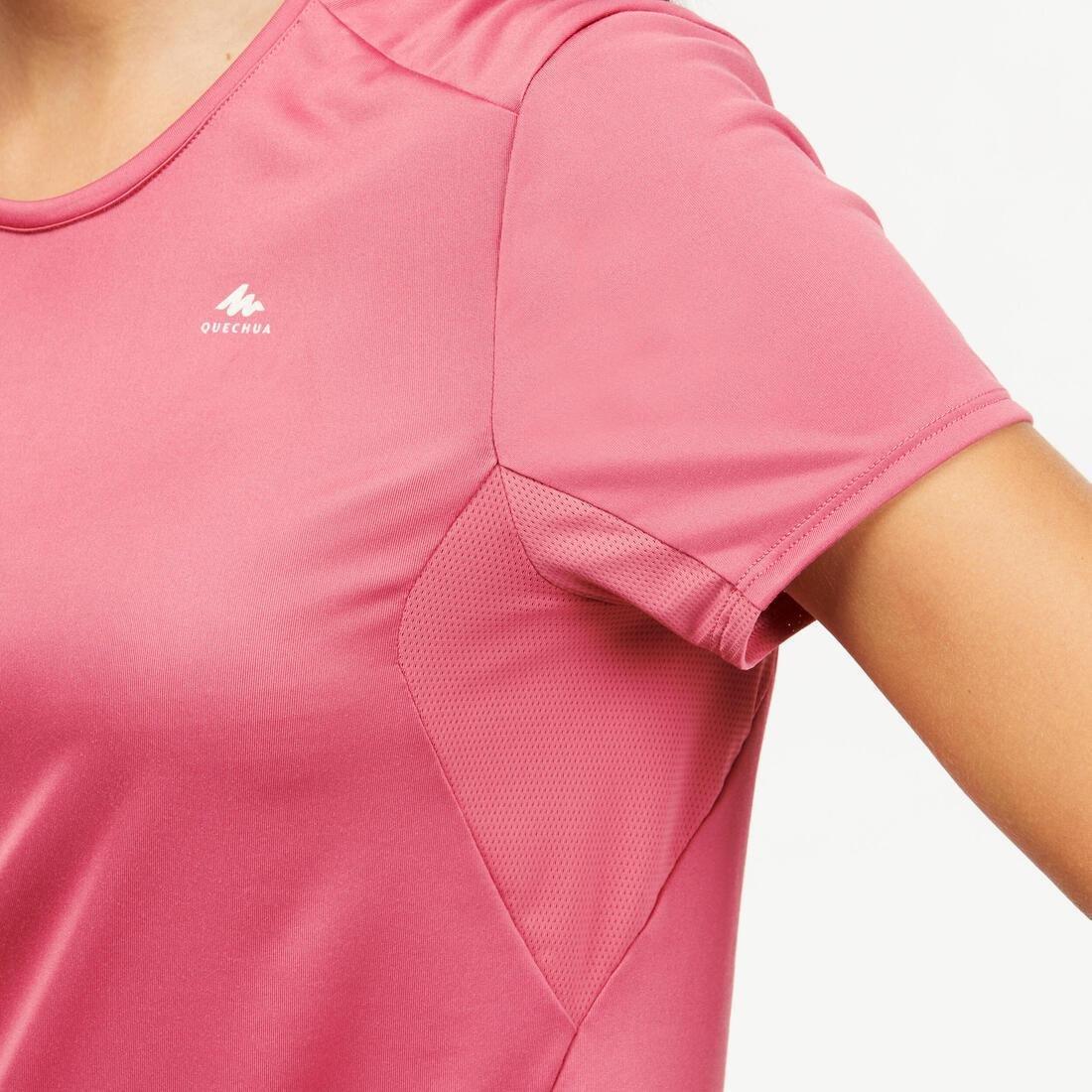 Women Mountain Walking Short-Sleeved T-Shirt - Mh100, Red, , large image number 14