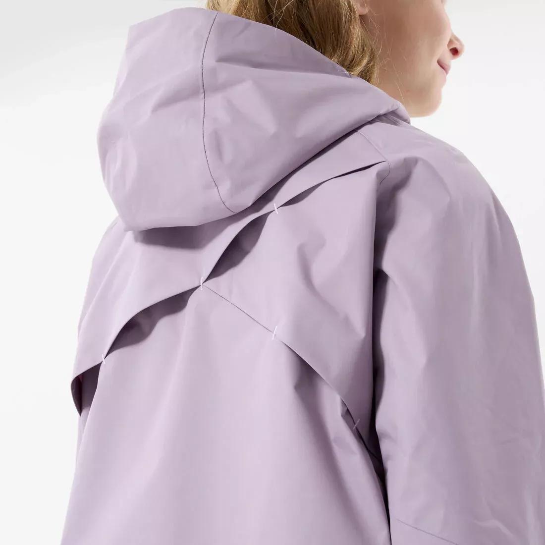 Kids Unisex waterproof hiking jacket - MH500 TW, Purple, No Color, large image number 5