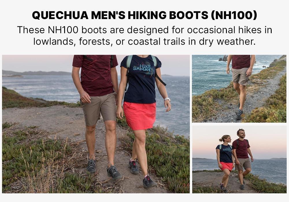 Men Hiking Boots - Nh100, Black, , large image number 18
