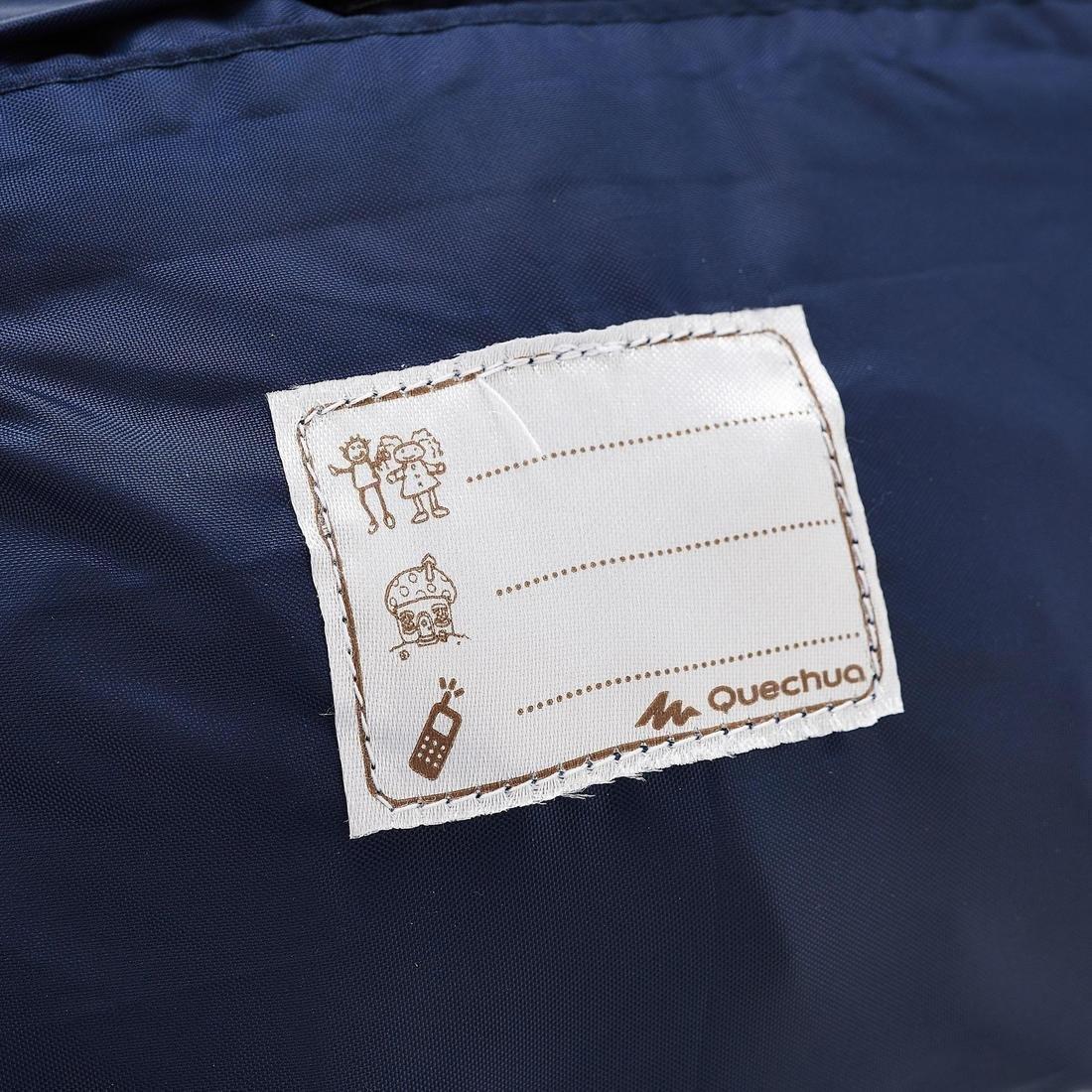 CARBON GREY Hike 150 Children's Waterproof Hiking Jacket, No Color, large image number 8