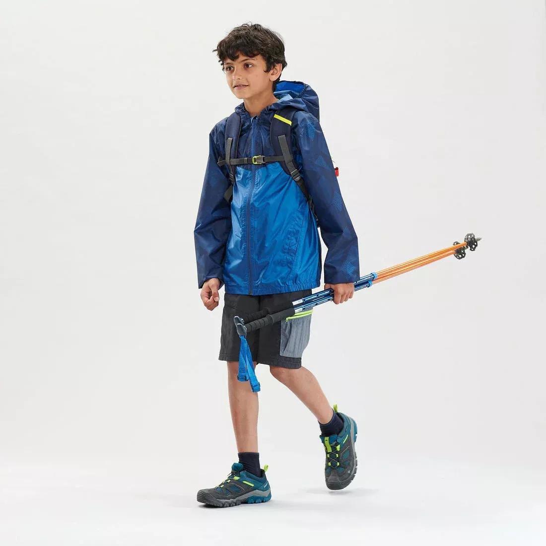 CARBON GREY Hike 150 Children's Waterproof Hiking Jacket, , large image number 9
