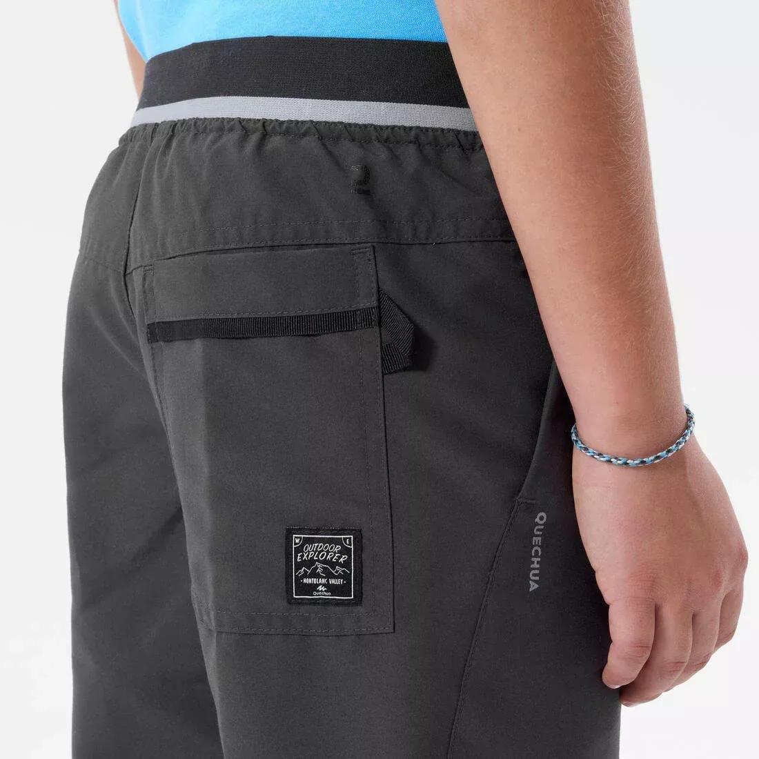 Children'S Hiking Shorts - MH100 TW, Grey, No Color, large image number 4