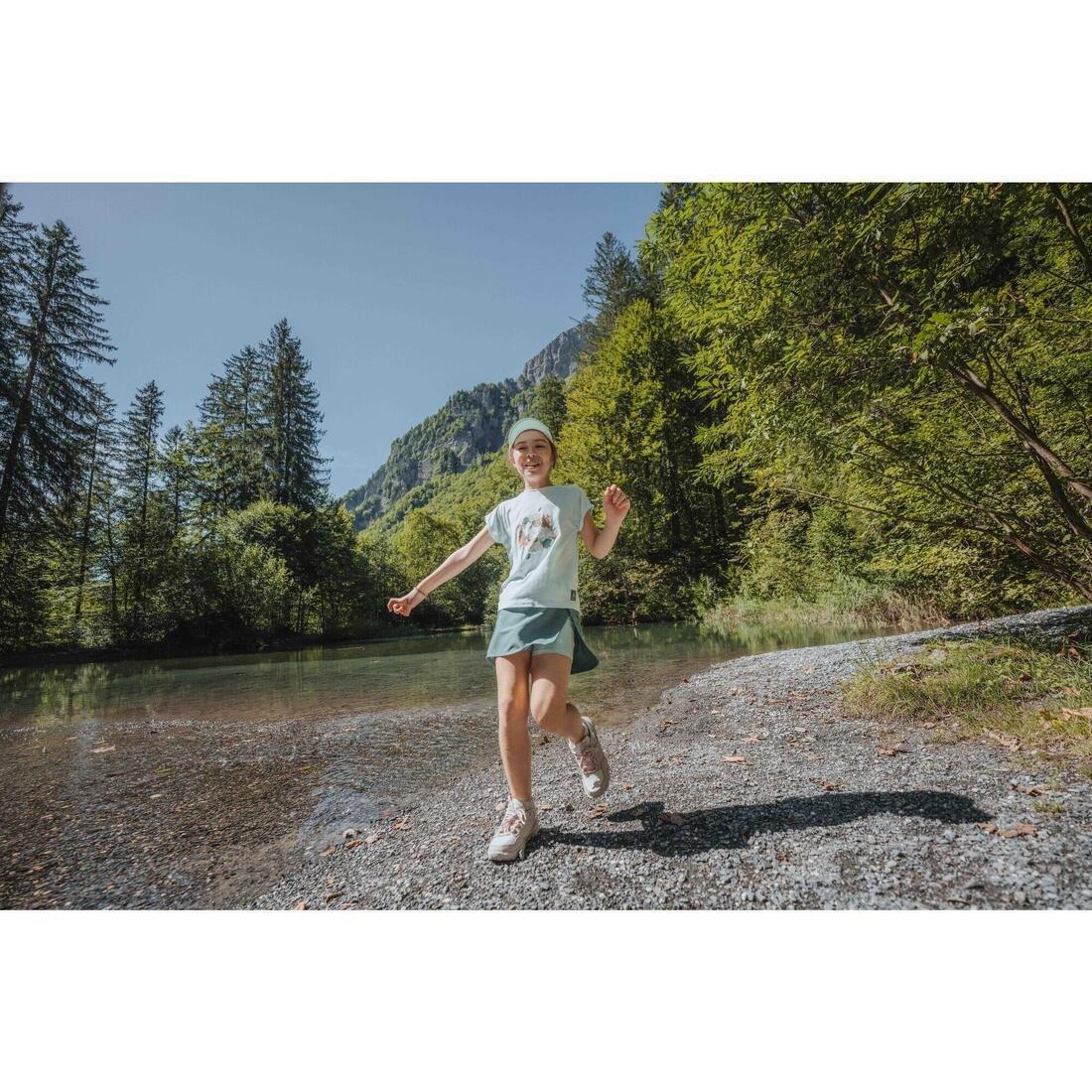 Kids Unisex Water-Repellant, Laced Hiking Boots - NH500, Beige, 5401_000, large image number 11