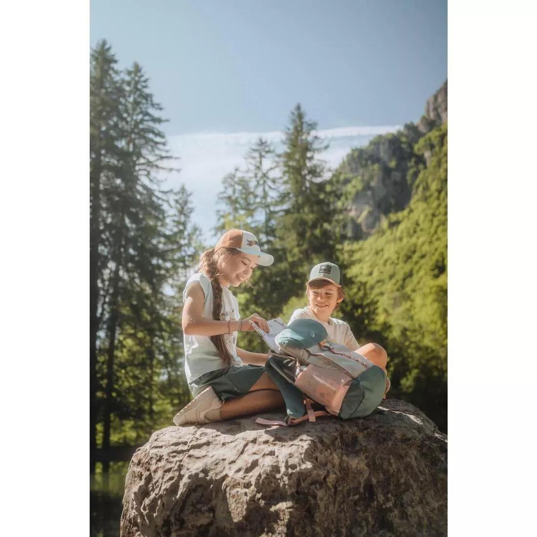 Kids Unisex Water-Repellant, Laced Hiking Boots - NH500, Beige, 5401_000, large image number 12