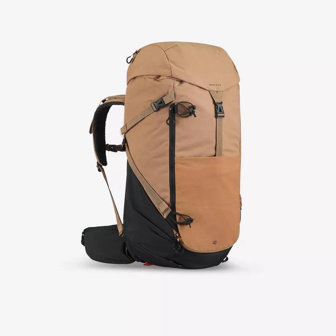 CAMEL BROWN Mountain hiking backpack 40L - MH500, No Color, large image number 0