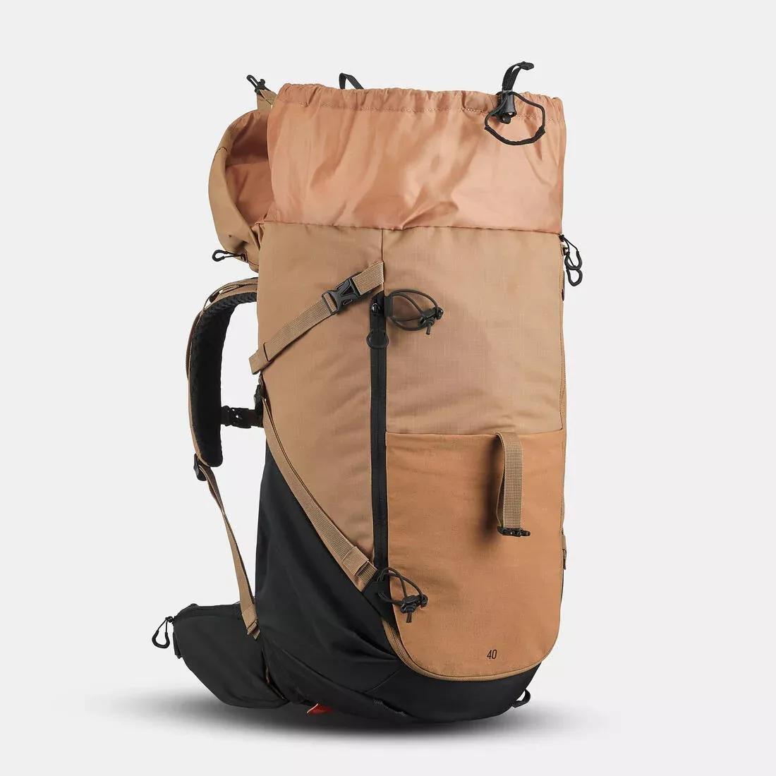 CAMEL BROWN Mountain hiking backpack 40L - MH500, No Color, large image number 7