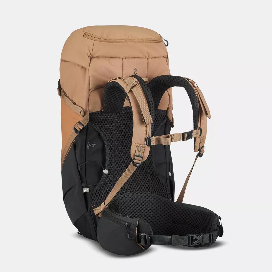CAMEL BROWN Mountain hiking backpack 40L - MH500, No Color, large image number 8