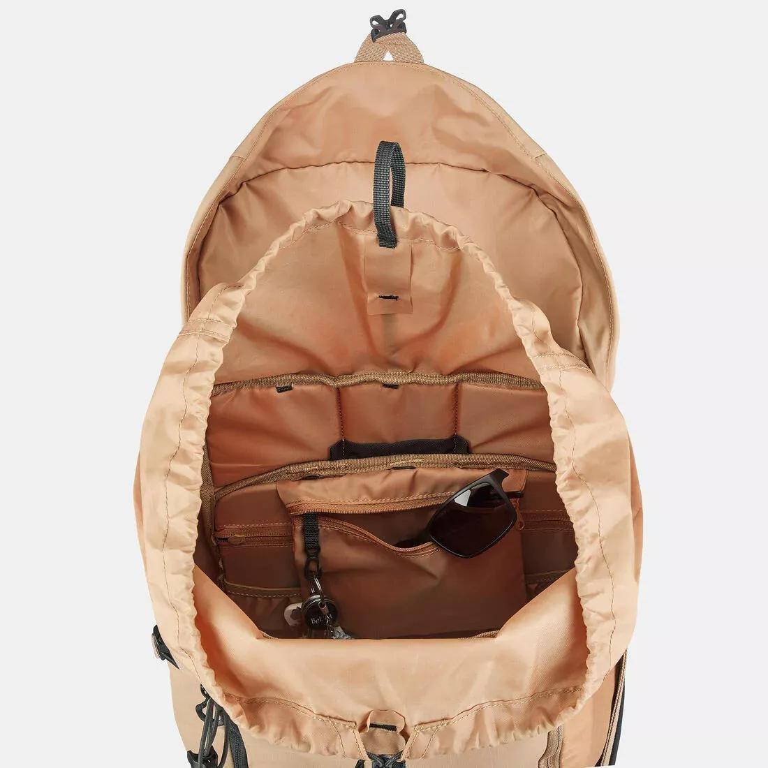 CAMEL BROWN Mountain hiking backpack 40L - MH500, No Color, large image number 9