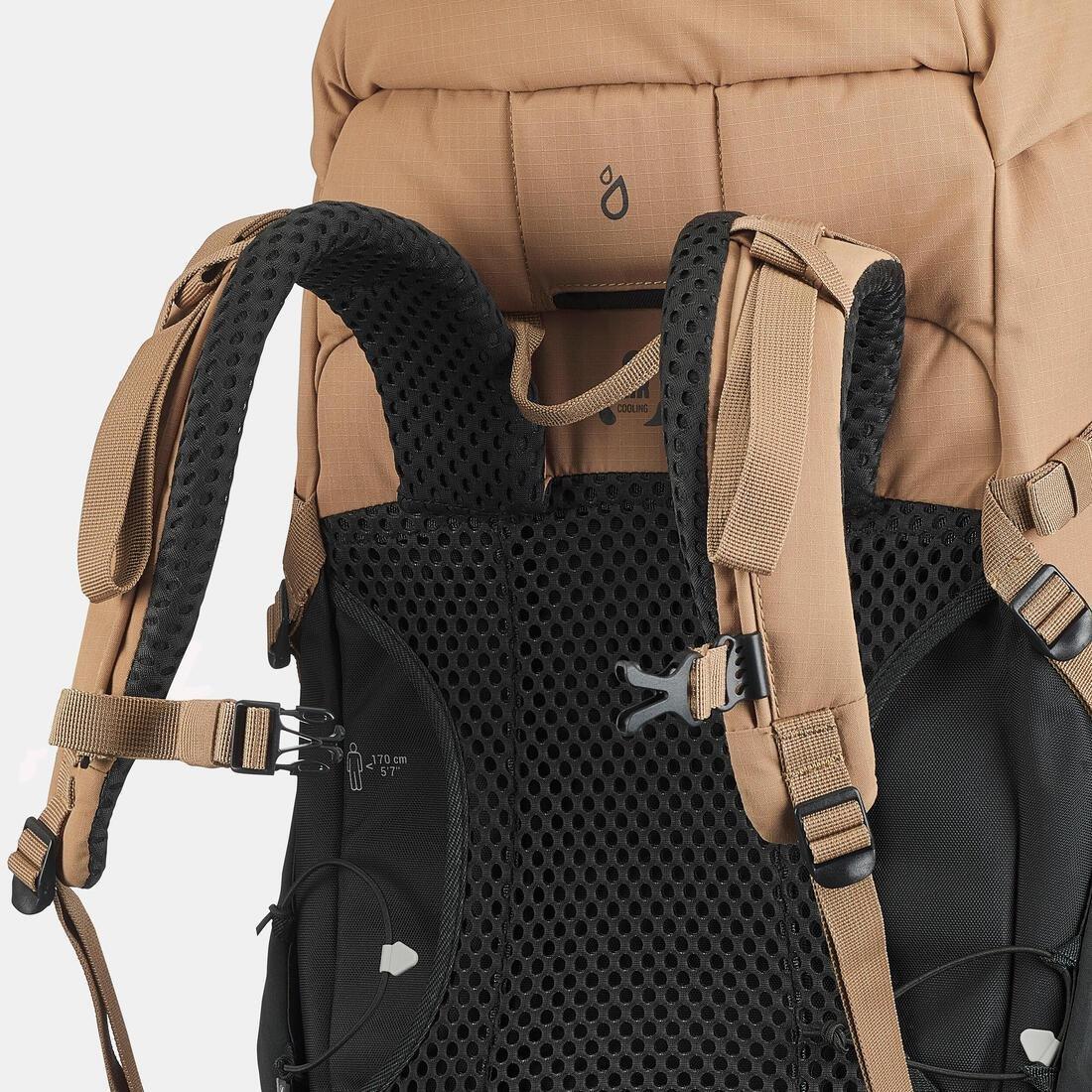 CAMEL BROWN Mountain hiking backpack 40L - MH500, No Color, large image number 10
