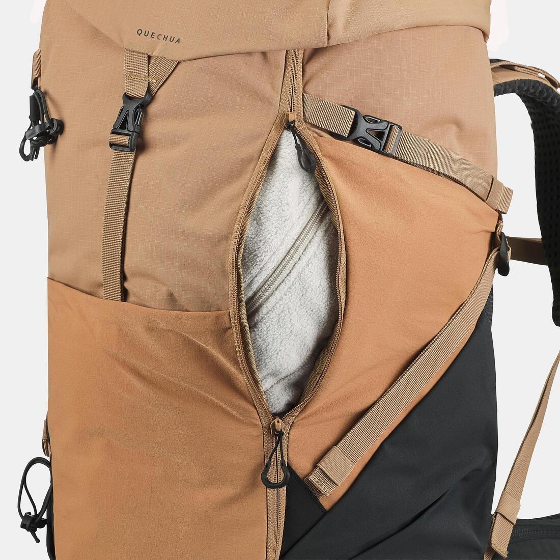CAMEL BROWN Mountain hiking backpack 40L - MH500, No Color, large image number 12