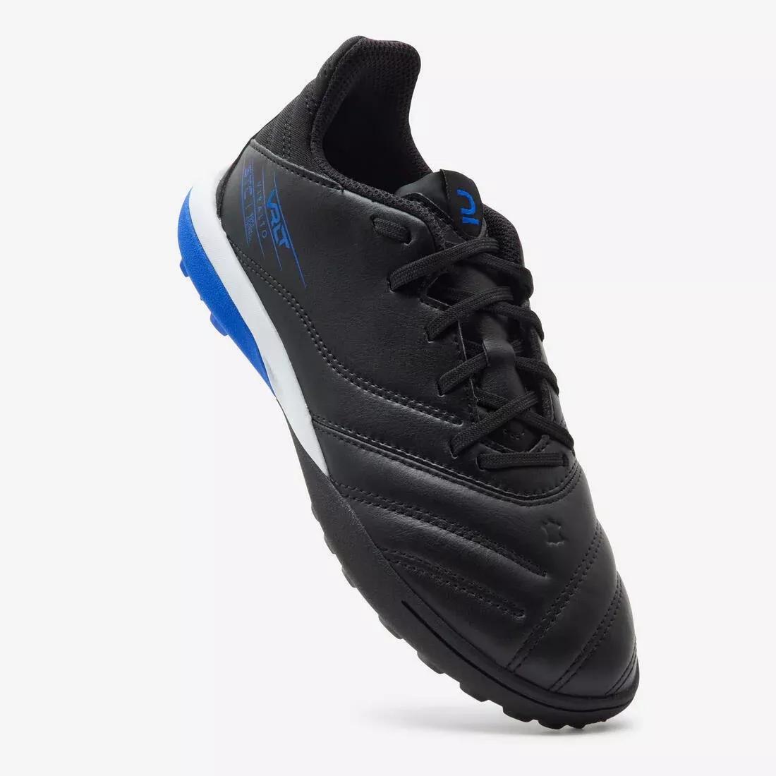 Kids Boys Lace-Up Leather Football Boots - Viralto Ii Turf, Black, , large image number 2