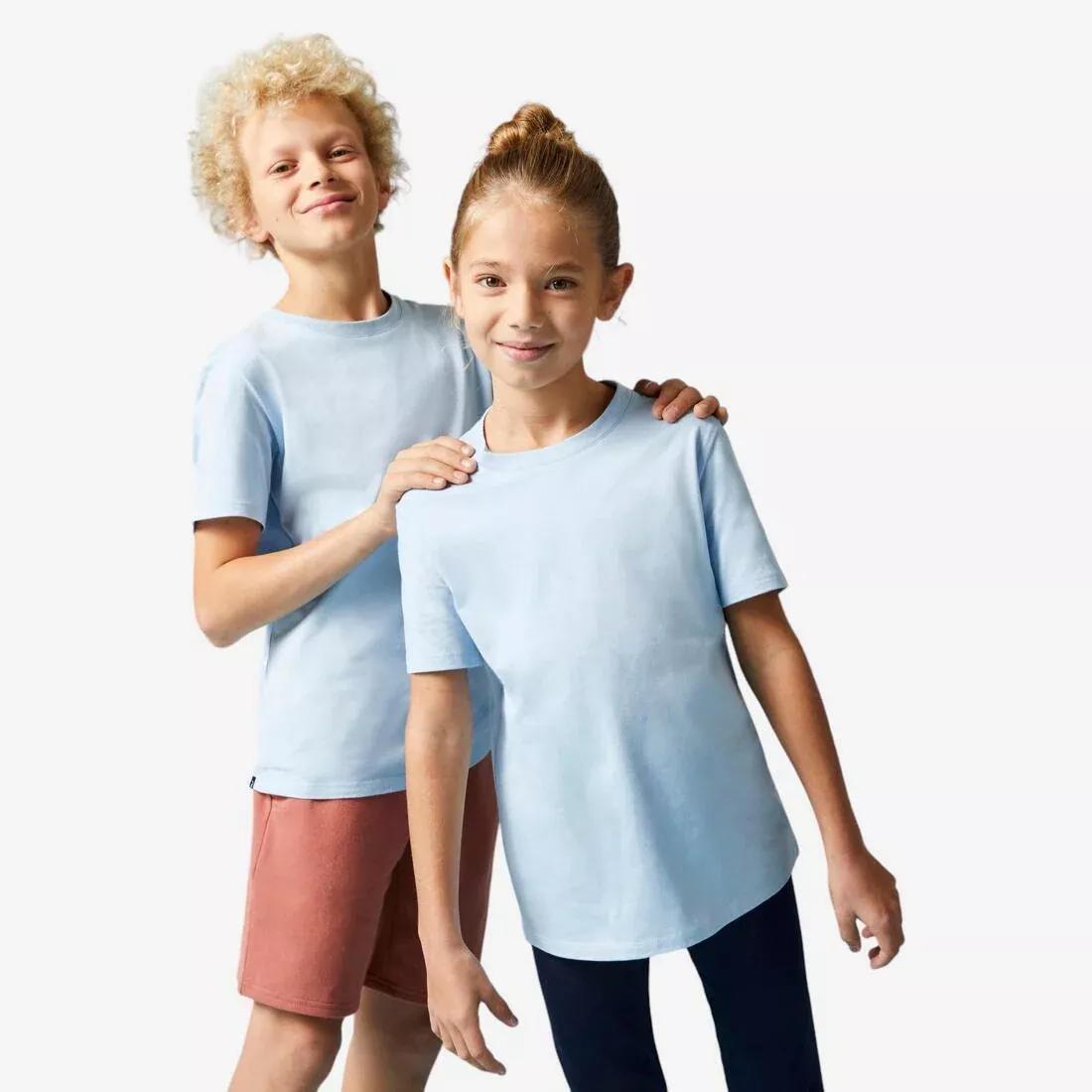 ULTRA WHITE Kids' Unisex Cotton Multisport T-Shirt, No Color, large image number 0