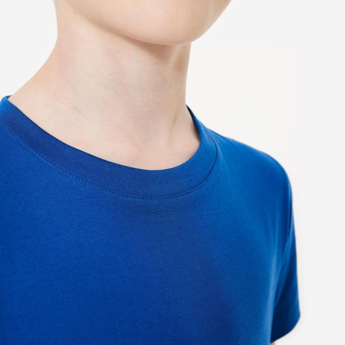 ULTRA WHITE Kids' Unisex Cotton Multisport T-Shirt, No Color, large image number 3