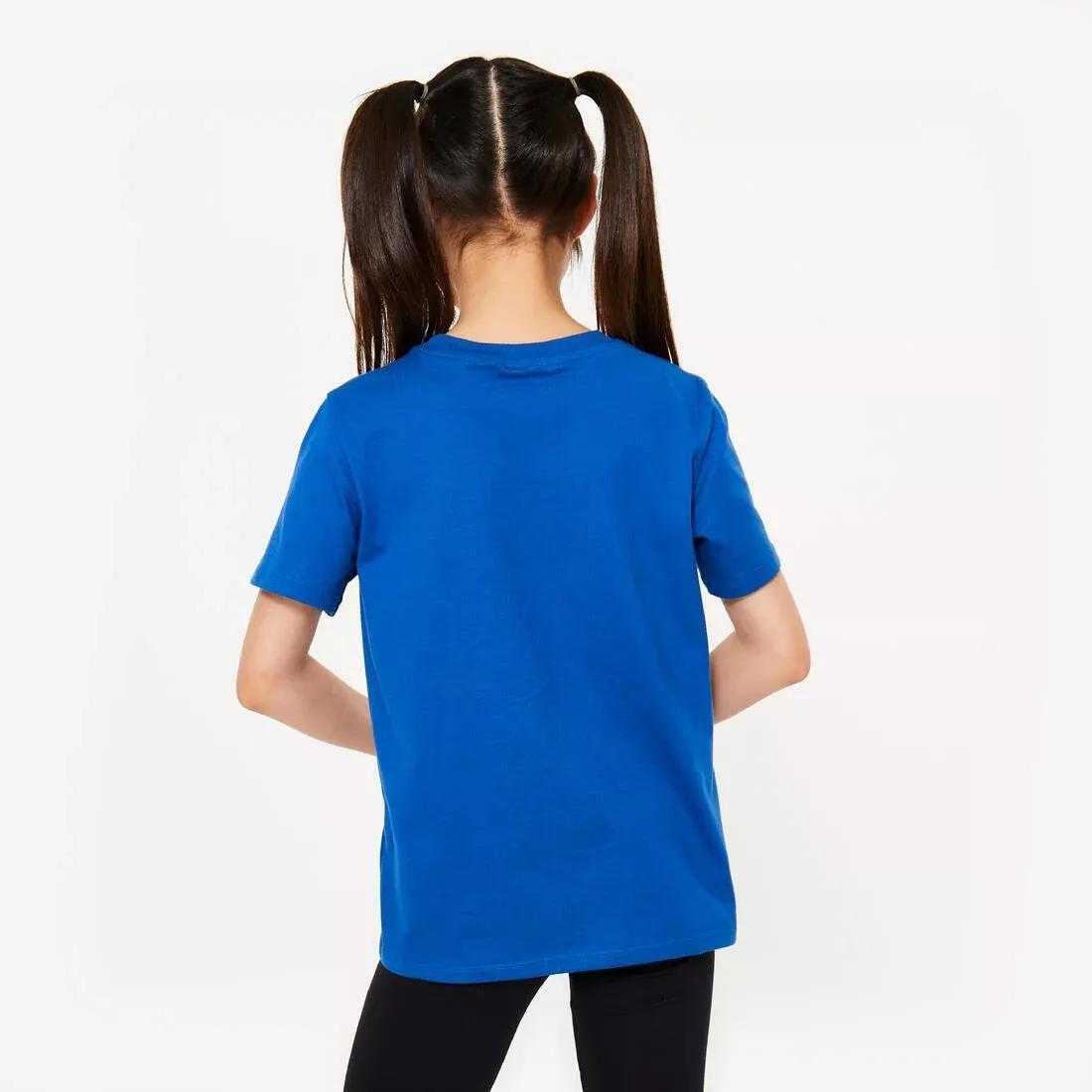 ULTRA WHITE Kids' Unisex Cotton Multisport T-Shirt, No Color, large image number 4