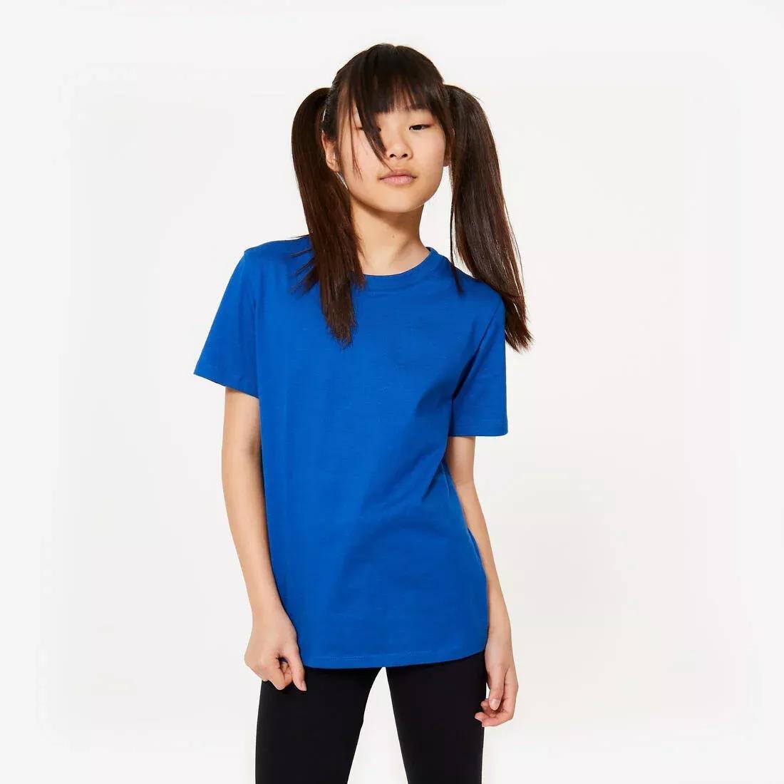 ULTRA WHITE Kids' Unisex Cotton Multisport T-Shirt, No Color, large image number 6