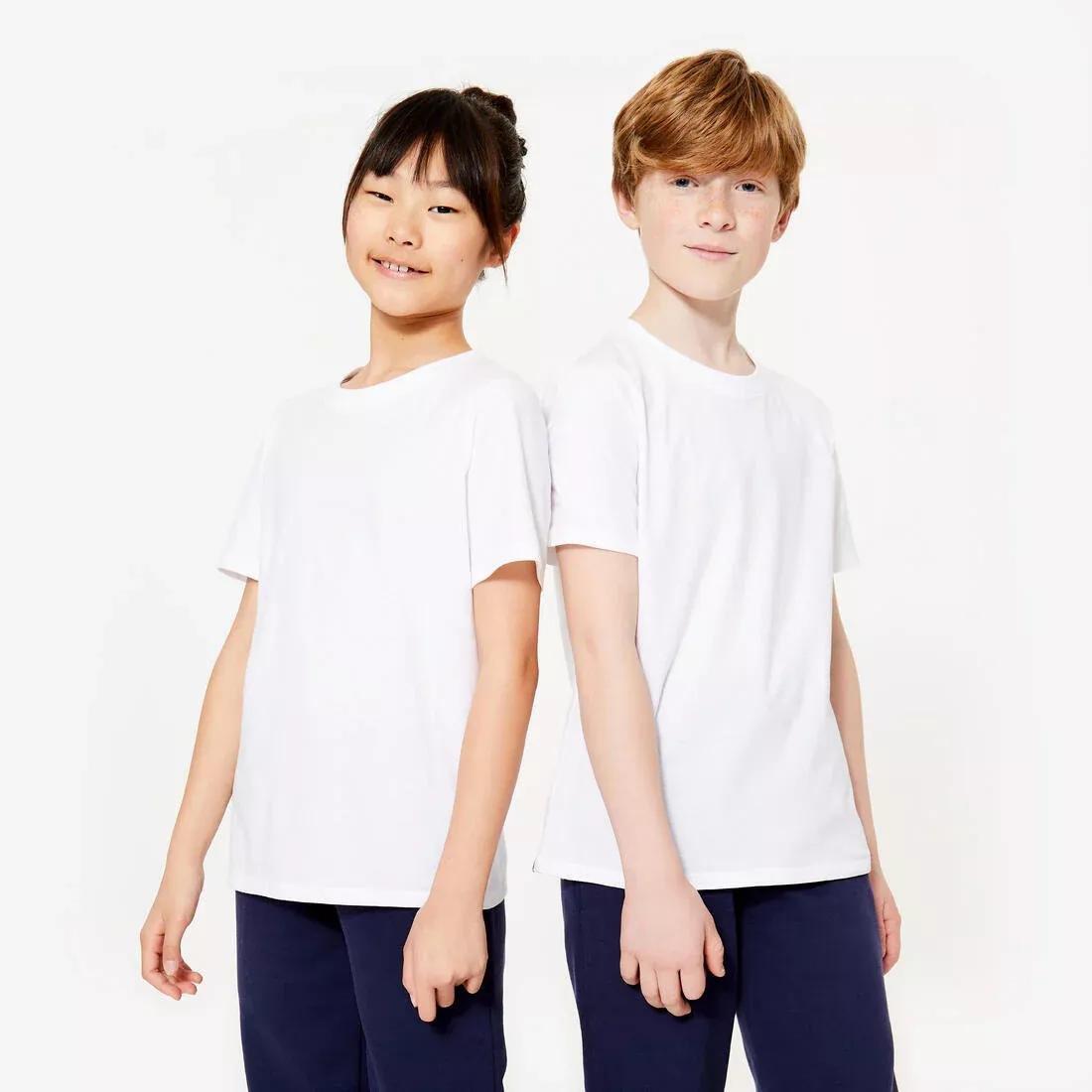 ULTRA WHITE Kids' Unisex Cotton Multisport T-Shirt, No Color, large image number 10