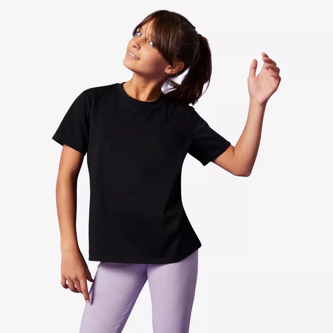 BLACK Kids' Unisex Cotton Multisport T-Shirt, , medium