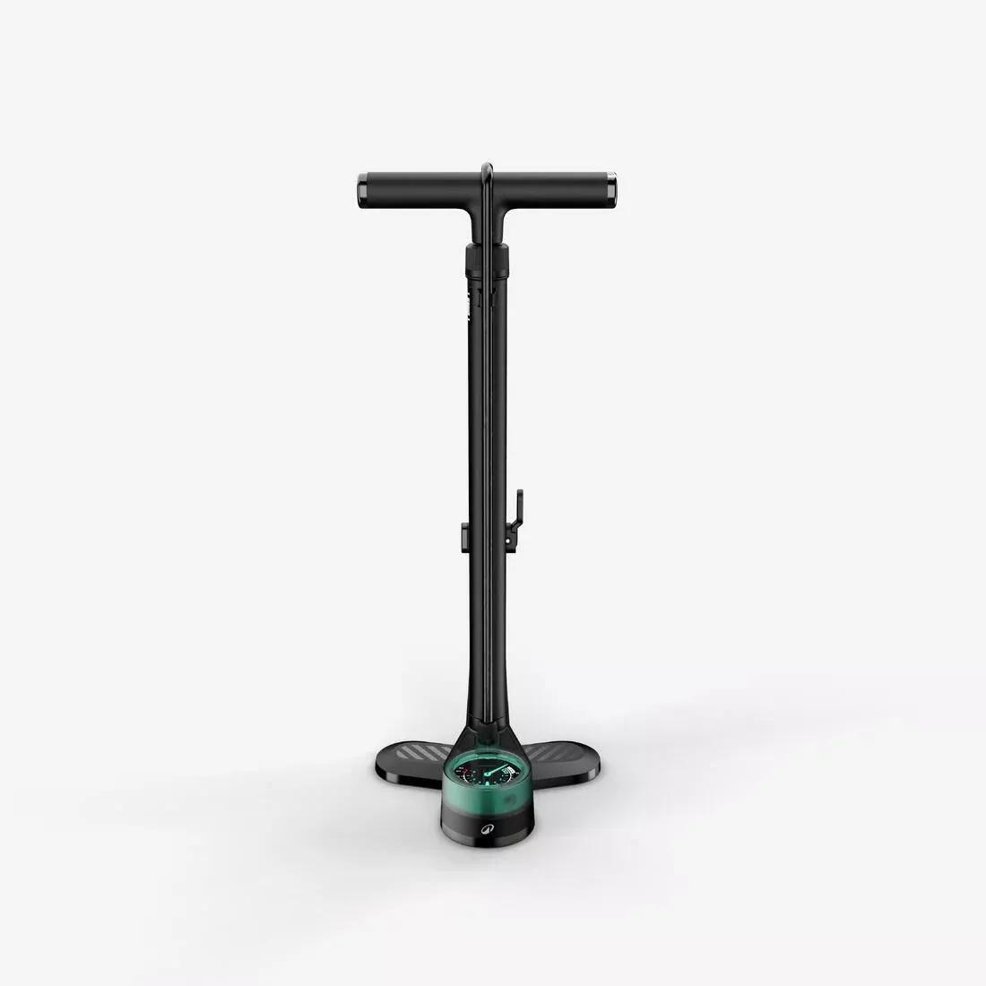 Bike Floor Pump - 500, Black, No Color, medium