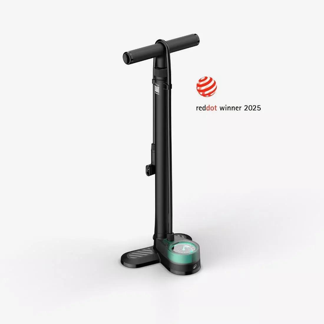 Bike Floor Pump - 500, Black, No Color, medium