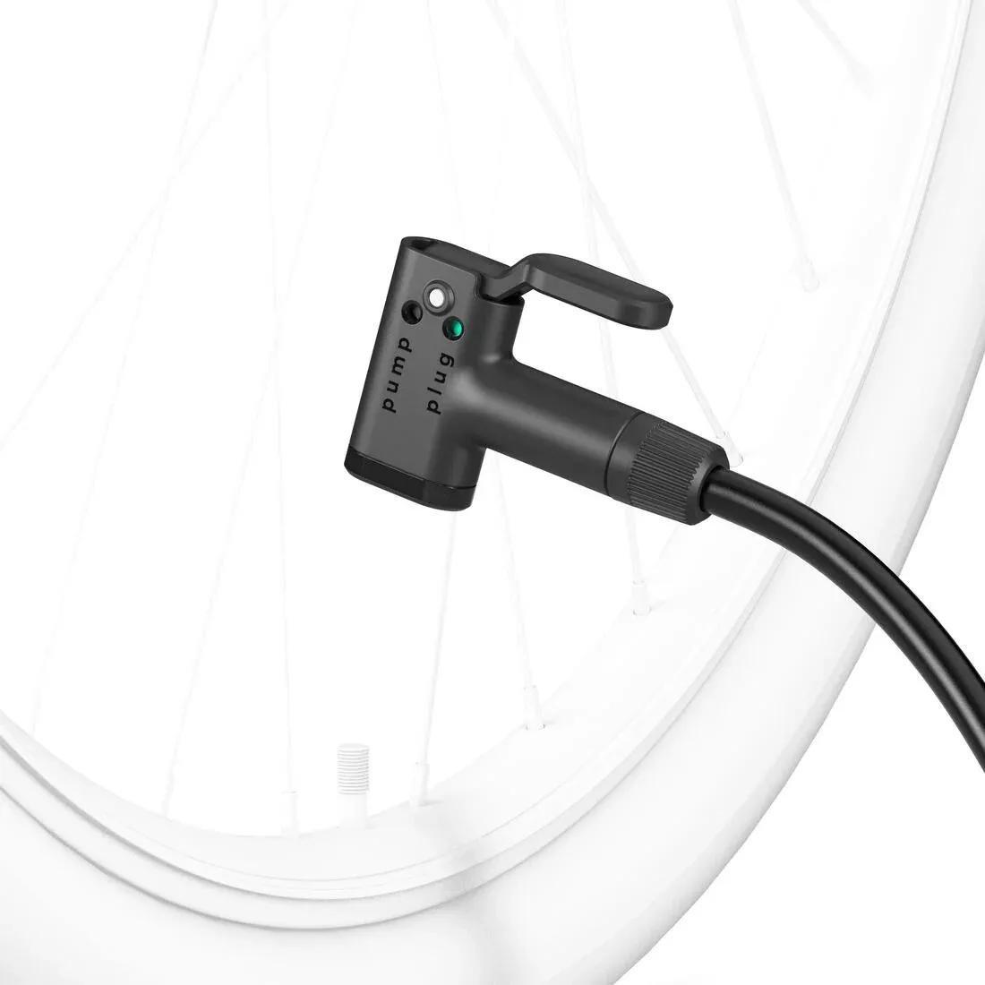 Bike Floor Pump - 500, Black, No Color, large image number 7