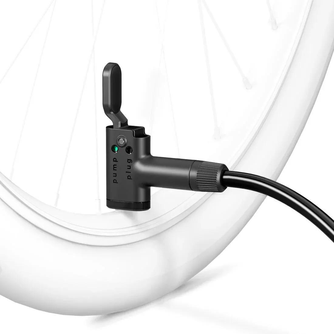 Bike Floor Pump - 500, Black, No Color, large image number 8
