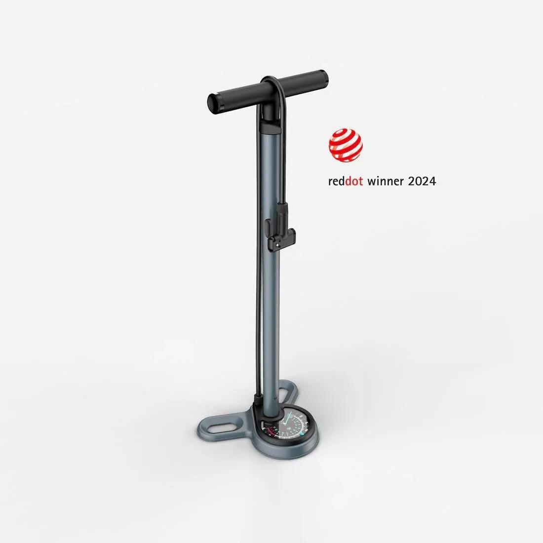 Bike Floor Pump - 900, Silver Blue, No Color, large image number 3