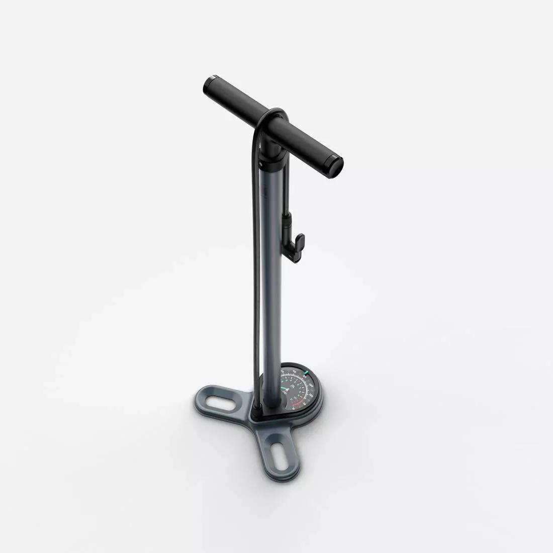 Bike Floor Pump - 900, Silver Blue, No Color, large image number 4
