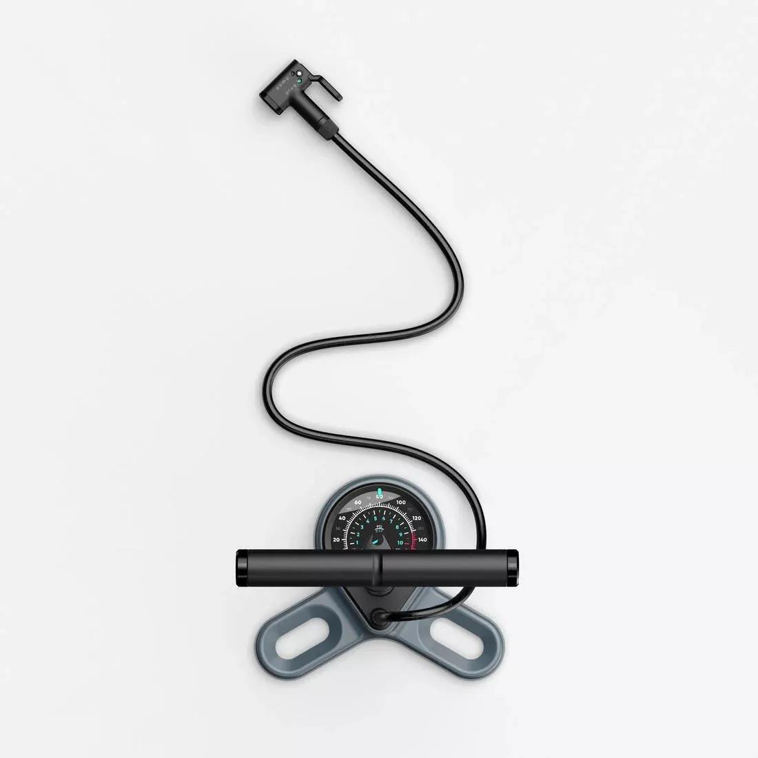 Bike Floor Pump - 900, Silver Blue, No Color, large image number 5