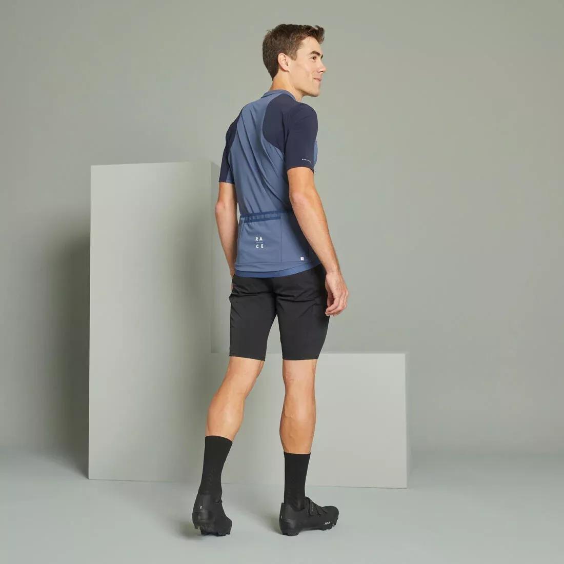 Short-Sleeved Mountain Biking Jersey Race, Blue, No Color, large image number 7