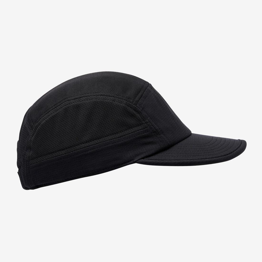 Unisex Running Cap - Kiprun 5 Panels, Black, No Color, large image number 5