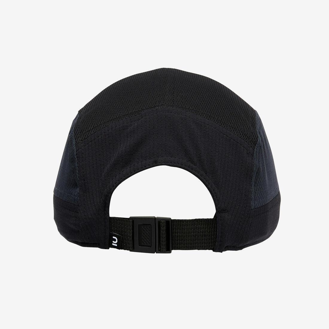 Unisex Running Cap - Kiprun 5 Panels, Black, No Color, large image number 6