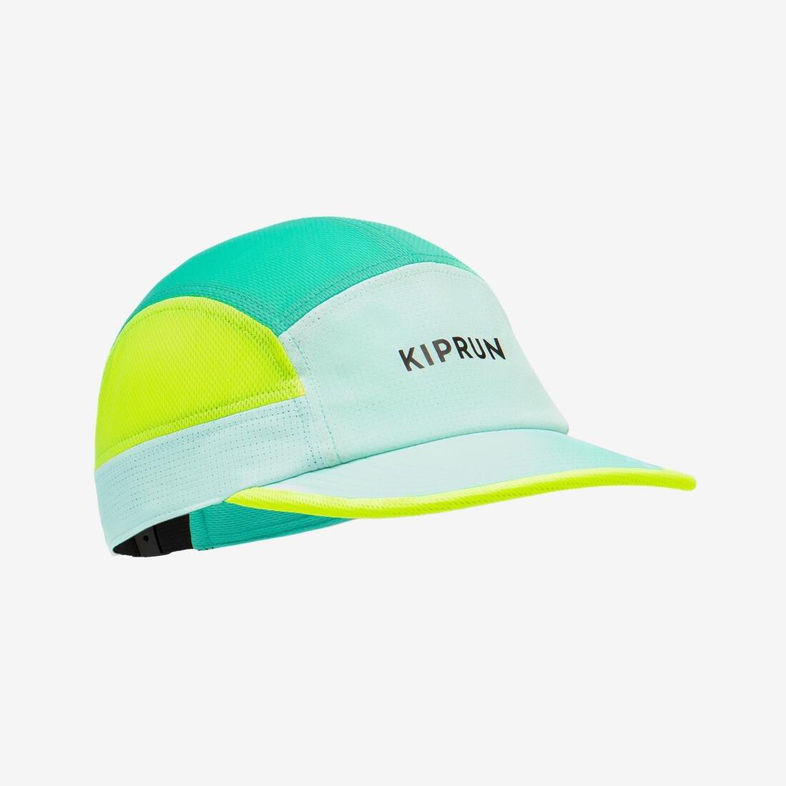 Unisex Running Cap - Kiprun 5 Panels, Black, No Color, large image number 12