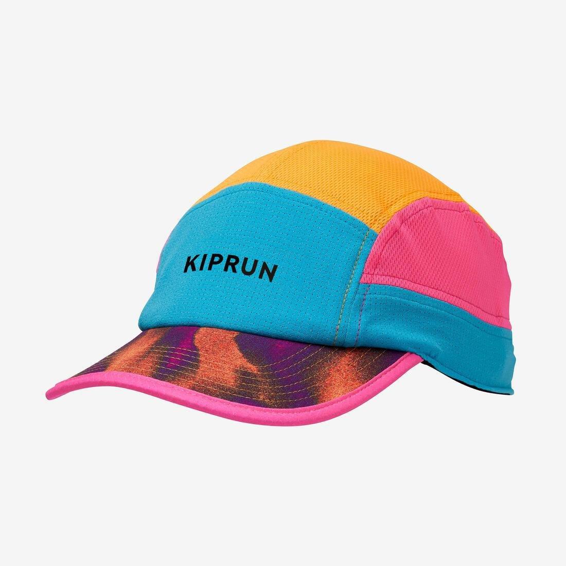 Unisex Running Cap - Kiprun 5 Panels, Black, No Color, large image number 13