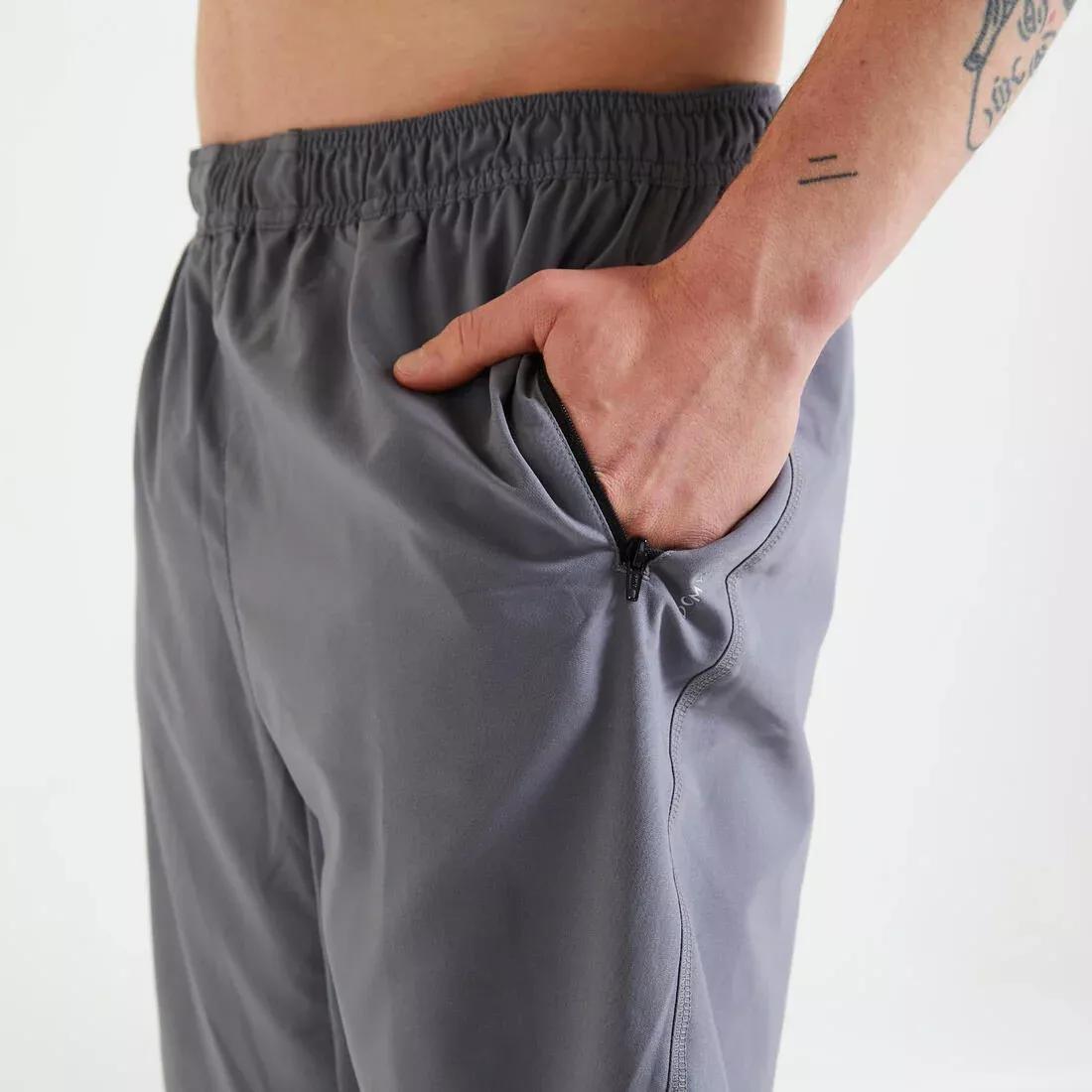 Men Zip Pocket Breathable Essential Fitness Shorts, Navy, , large image number 8