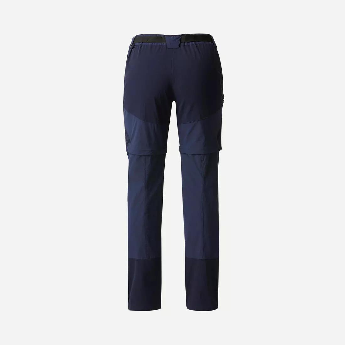 Women's Mountain Trekking 2-in-1 Zip-Off Trousers MT500, navy blue, , large image number 8