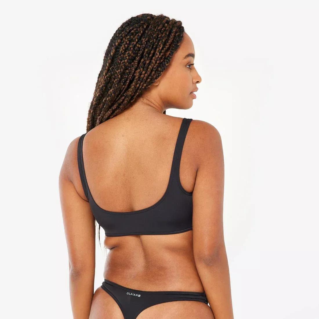 Crop Top With Removable Cups, Black, No Color, large image number 3