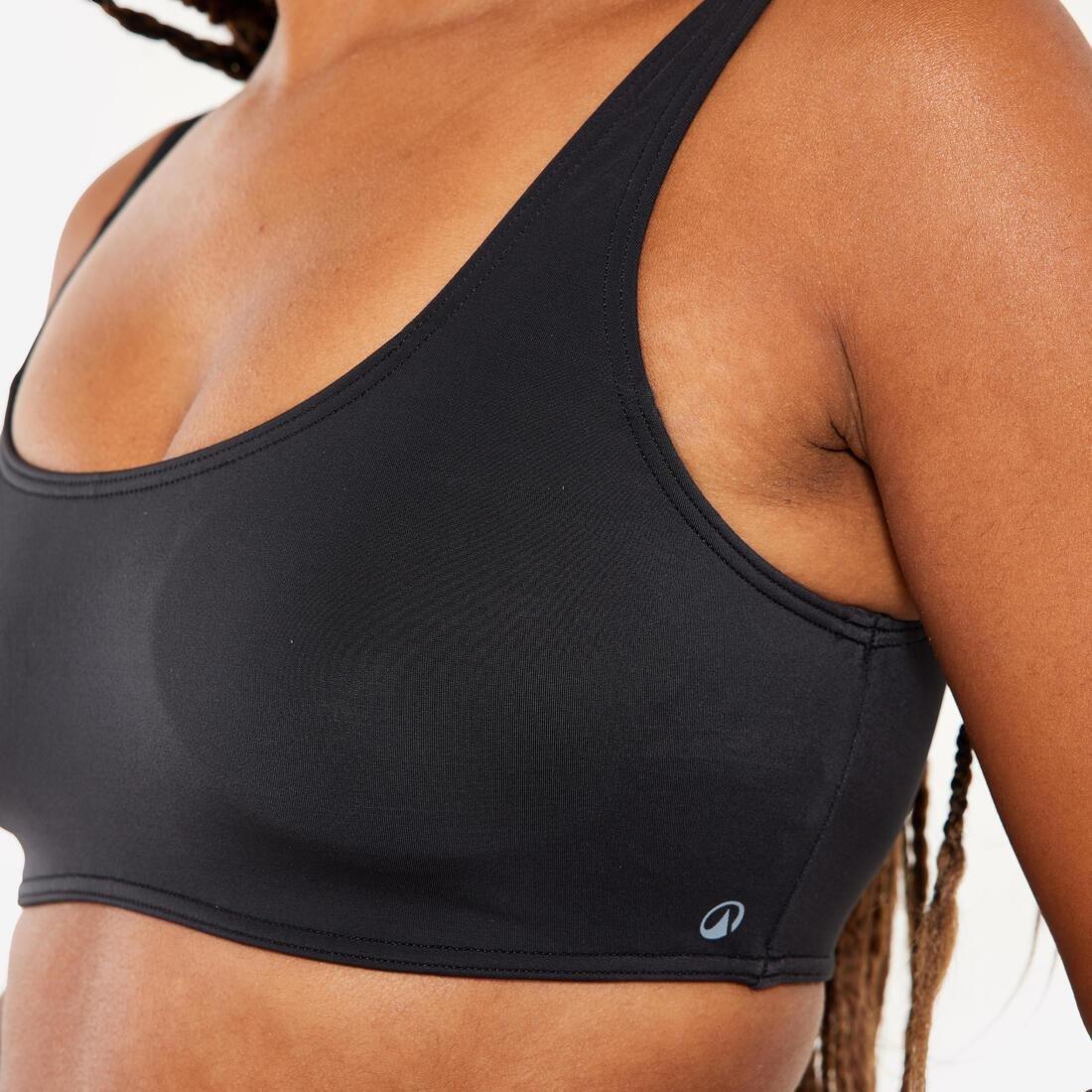 Crop Top With Removable Cups, Black, No Color, large image number 4