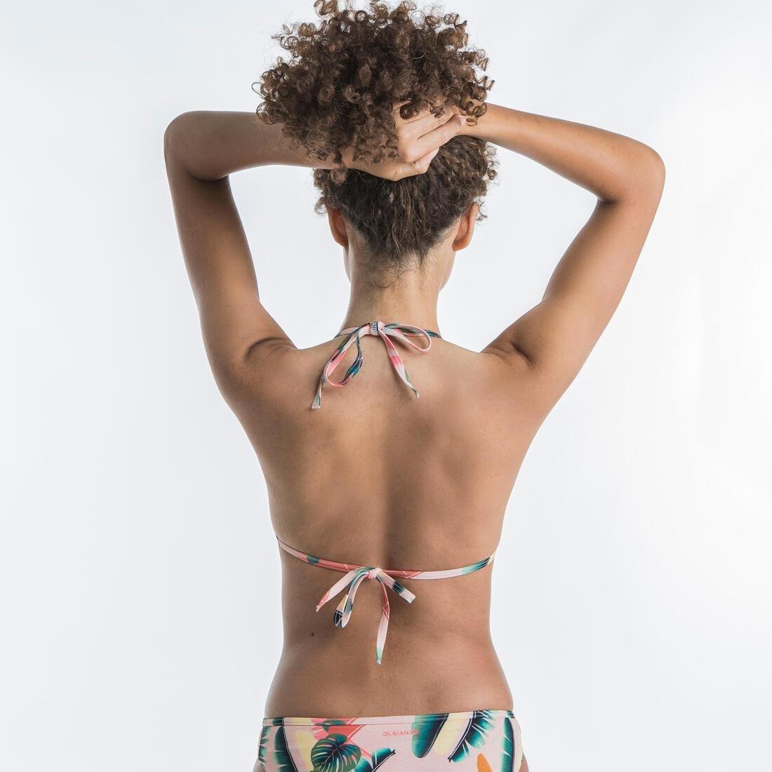 Women Sliding Triangle Swimsuit Top - With Padded Cups Mae, Black, , large image number 6