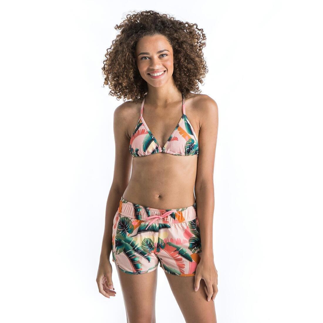 Women Sliding Triangle Swimsuit Top - With Padded Cups Mae, Black, , large image number 8