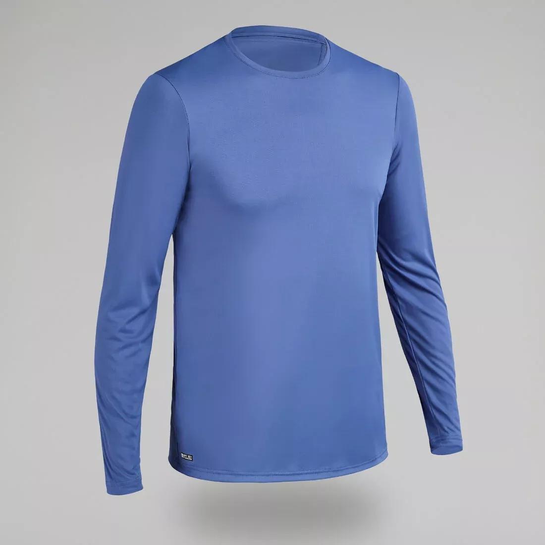 OLAIAN - Men Water T-Shirt Anti-Uv Surf Top Long Sleeve Eco, Blue