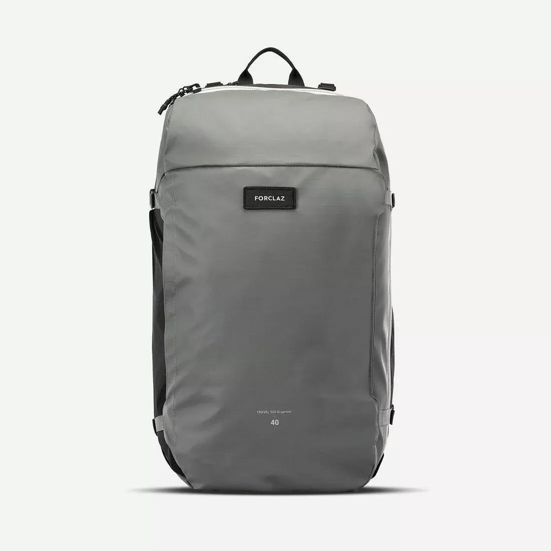 Travel Backpack 40 L - Travel 500 Organizer, Khaki, No Color, large image number 0