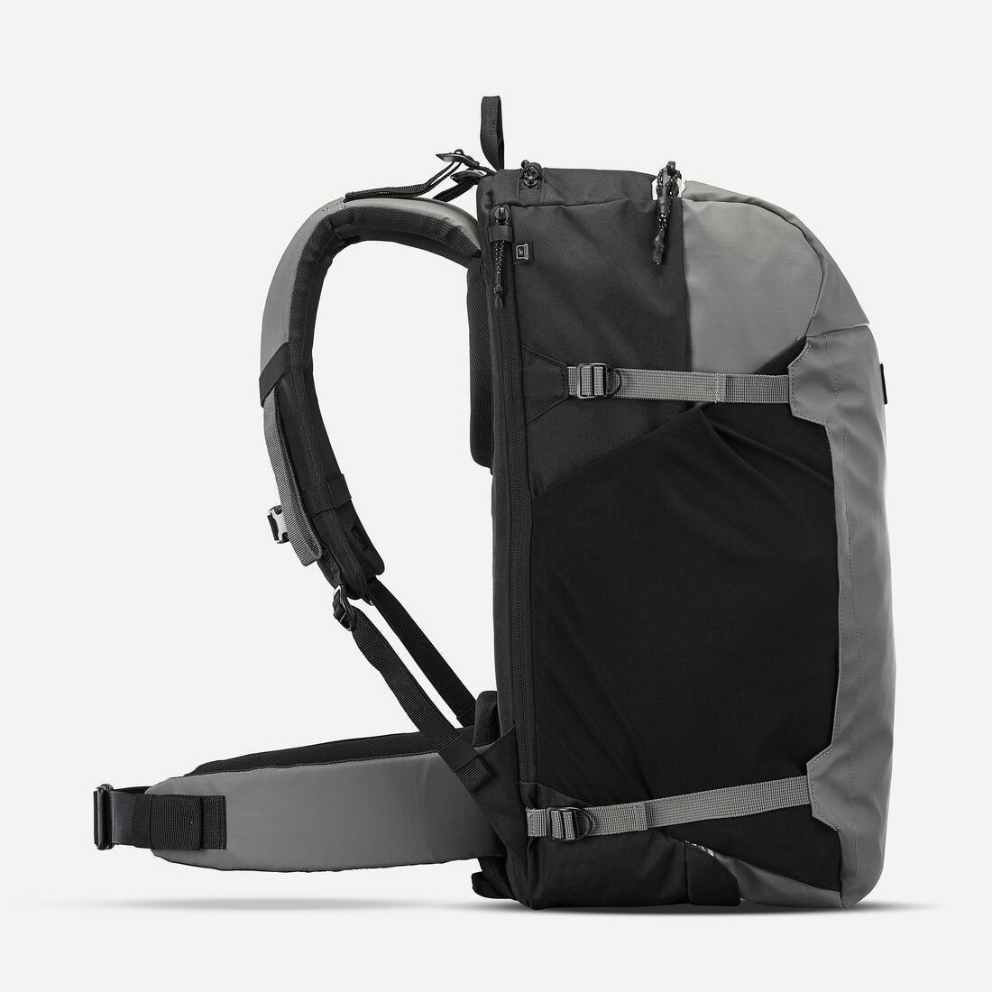 Travel Backpack 40 L - Travel 500 Organizer, Khaki, No Color, large image number 3