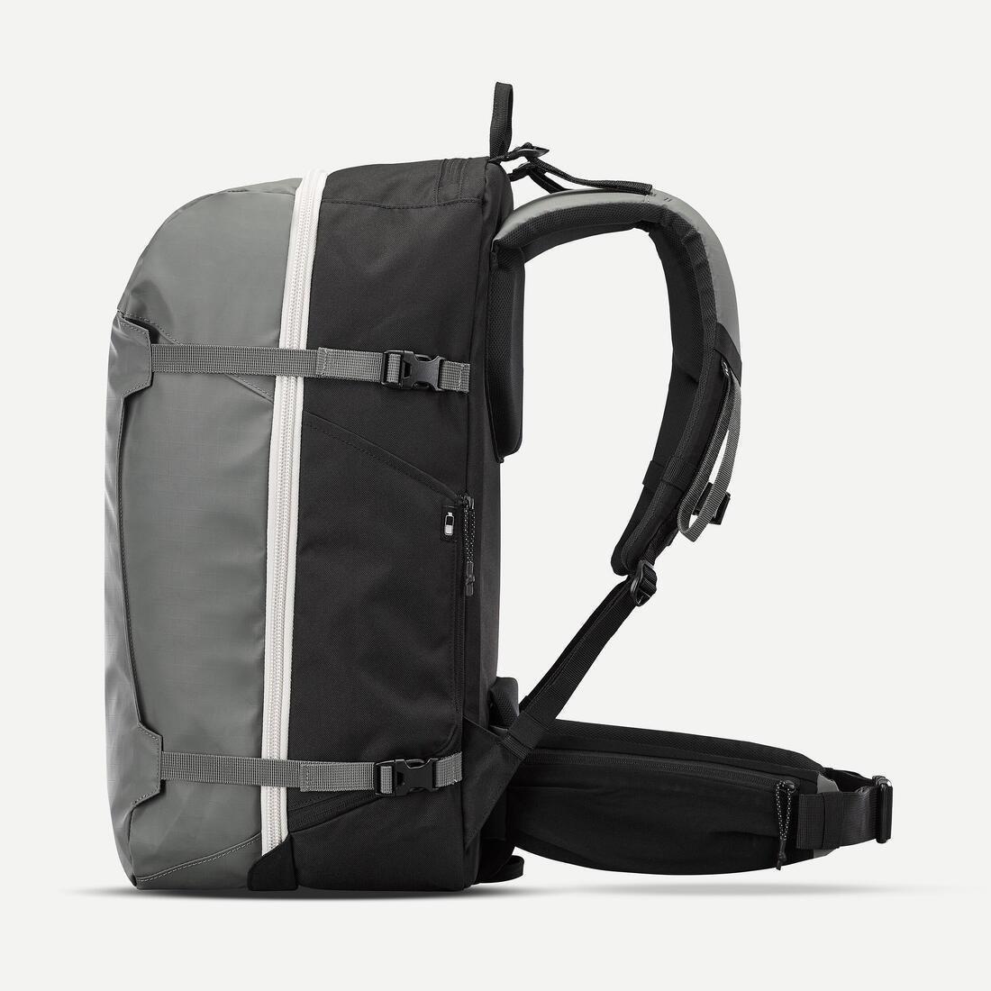 Travel Backpack 40 L - Travel 500 Organizer, Khaki, No Color, large image number 5