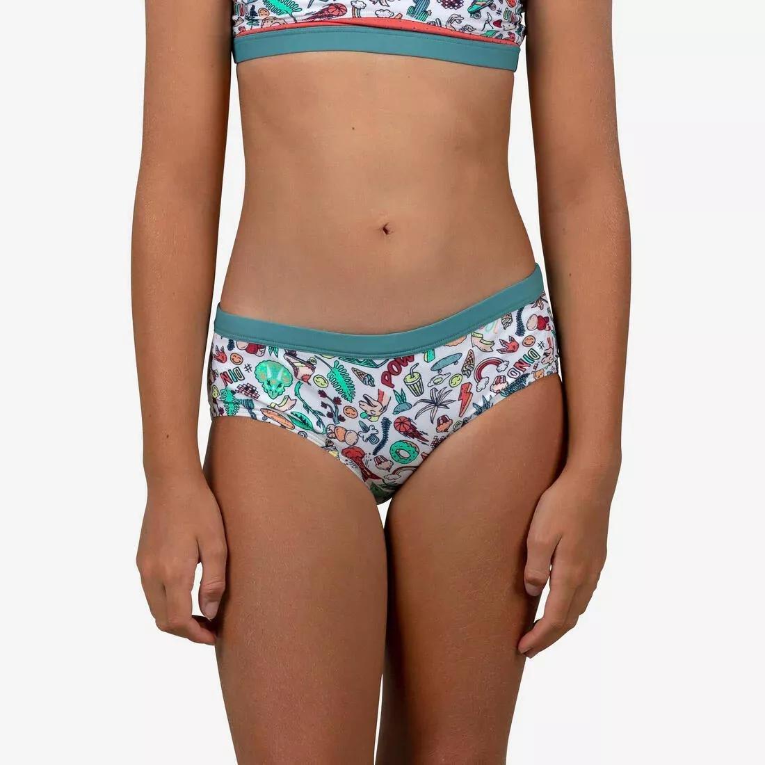 PURPLE Girls' Swimming Bottoms Top Kamyleon - Sea, No Color, large image number 0